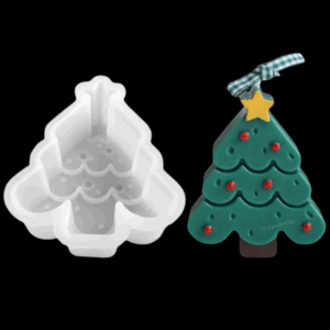 Siliconen Mal - Kerstboom met ster