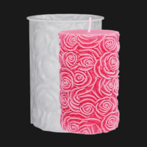 Siliconen Mal - Rond met rozen