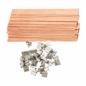 Houten lonten met voet (10 of 25 stuks)