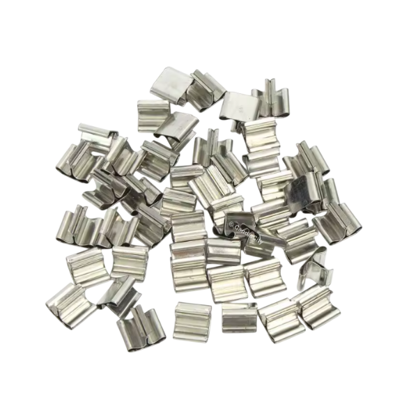 Metalen voetjes - houten lont (10 of 25 st.)