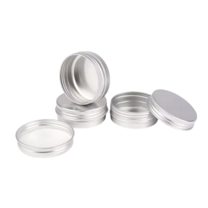 Metalen blikjes voor kaarsen (10 stuks)