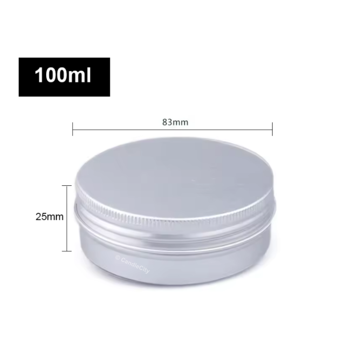 Metalen blikjes voor kaarsen (10 stuks) - Afbeelding 2