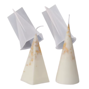 Siliconen Mallen Set (Kegel & Piramide) – Kaarsen Maken