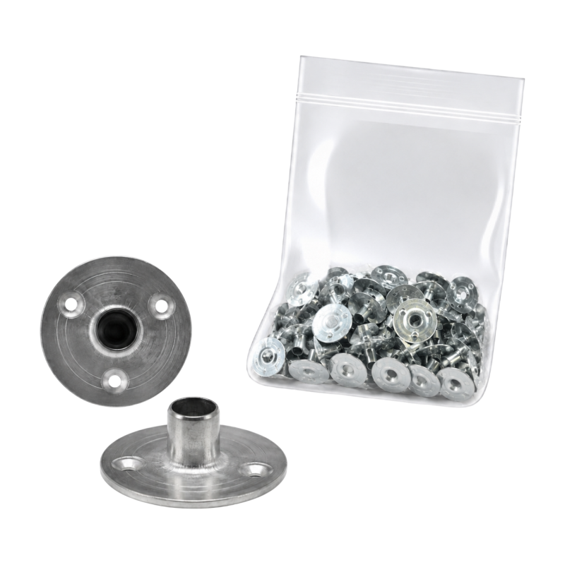Metalen lontvoetjes (50 stuks)