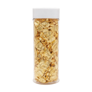 pot metallic vlokken goud