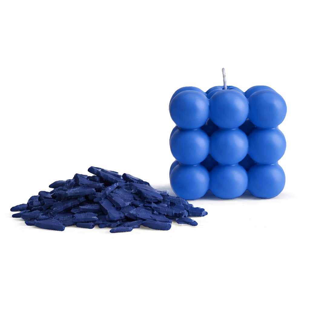 kleurvlokken voor kaarsen blauw