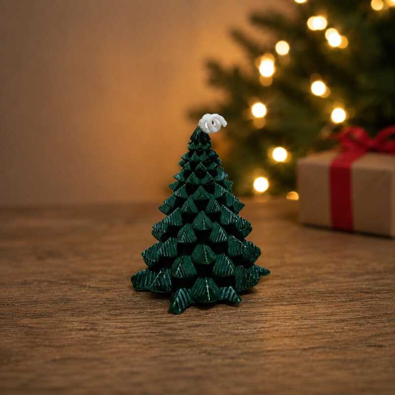 Siliconen kaarsmal - Kerstboom - Afbeelding 2